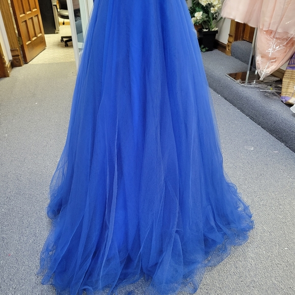 BLUSH PROM BLUE BALLGOWN DRESS - Picture 2 of 12